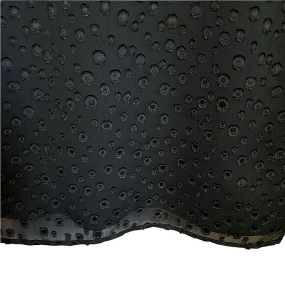 Ann Taylor black long sleeve dress with circle details - Picture 7 of 10